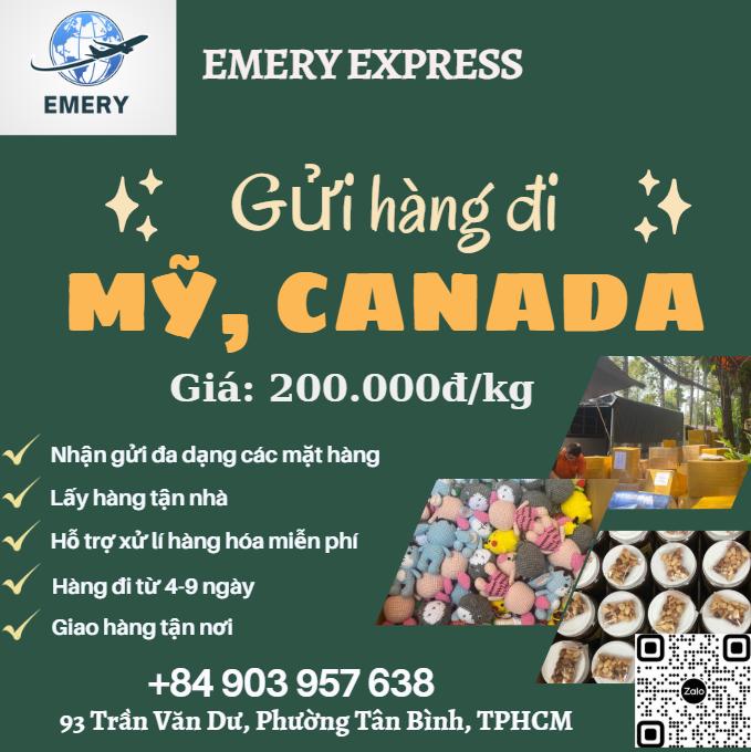 Gửi hàng đi USA, Canada - Tiến Việt Express