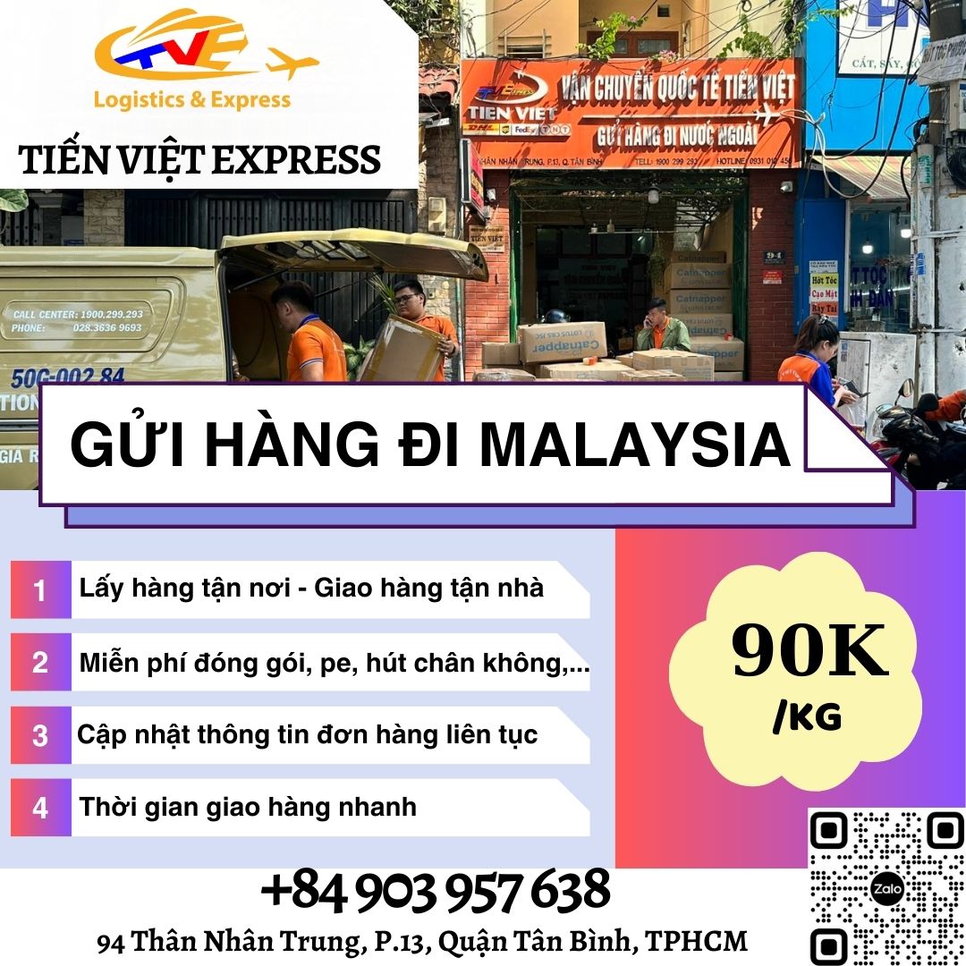 Gửi hàng đi Malaysia  - Tiến Việt Express