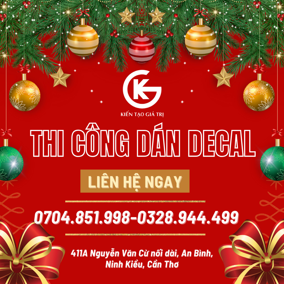 thi công trang trí giang sinh, backdrop tại cần thơ