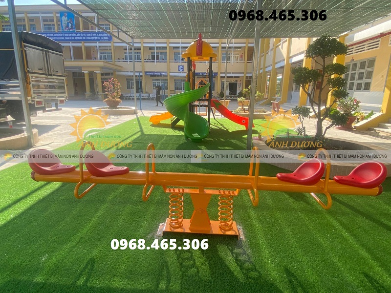 Bập bênh lò xo trẻ em 2 chỗ ngồi hàng nhập khẩu bền chắc an toàn