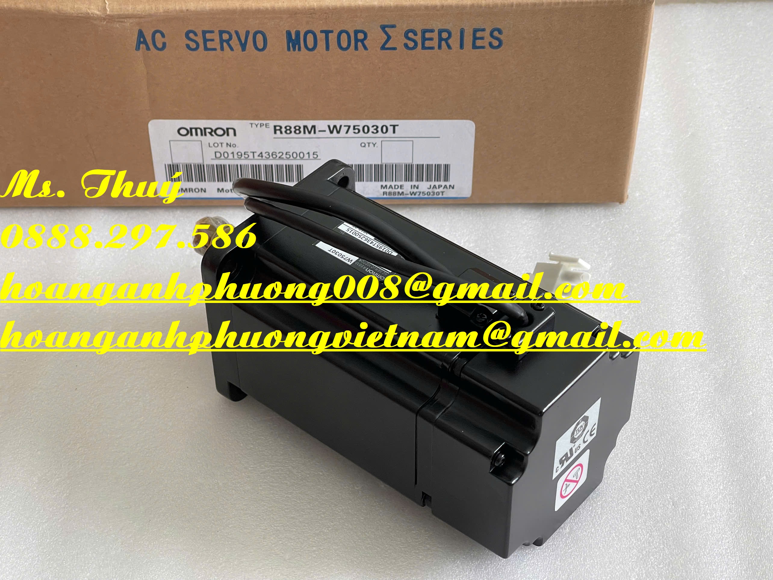 New motor Omron R88M-W75030T - Giá ưu đãi toàn quốc