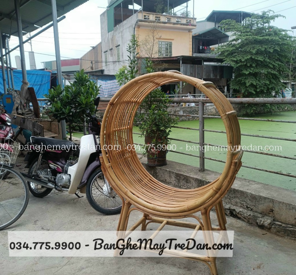 Mẫu ghế mây decor đẹp