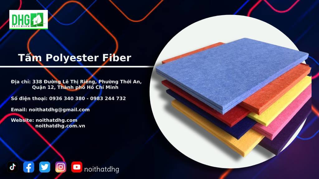 Tấm Polyester Fiber - Giải Pháp Tiêu Âm Tối Ưu