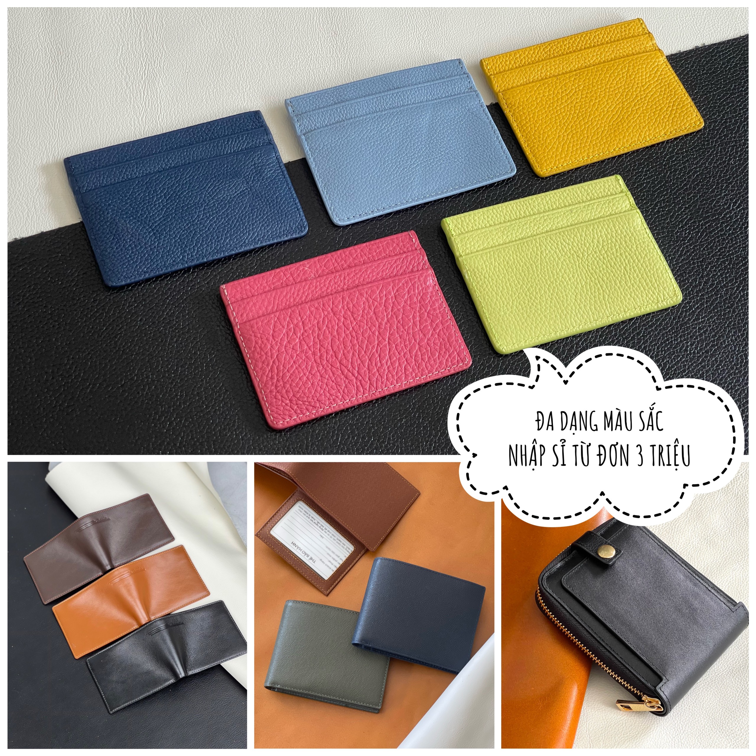 Phụ kiện da bò thật tận xưởng sản xuất