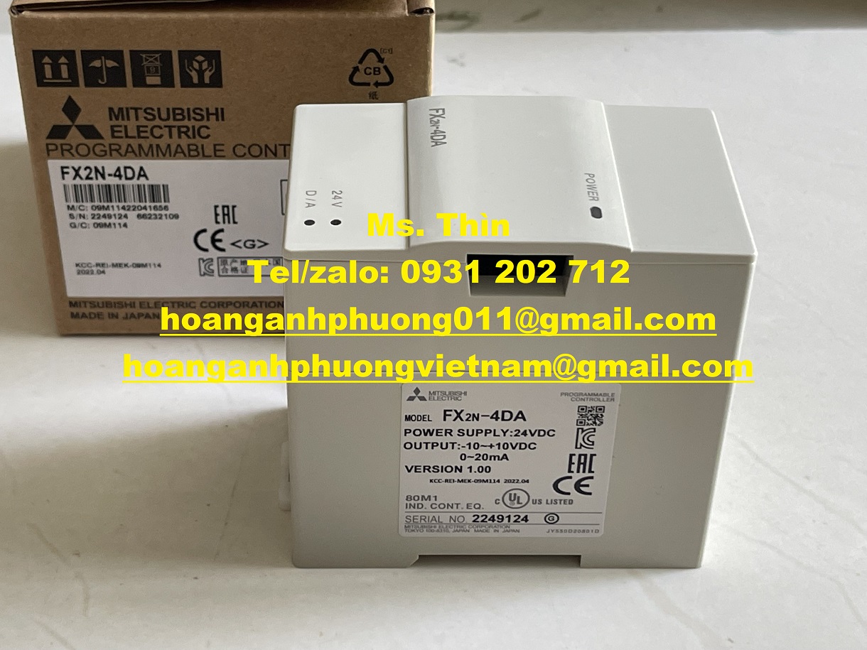 Module FX2n-4DA | hàng Mitsubishi | giá tốt | new 100% | chính hãng