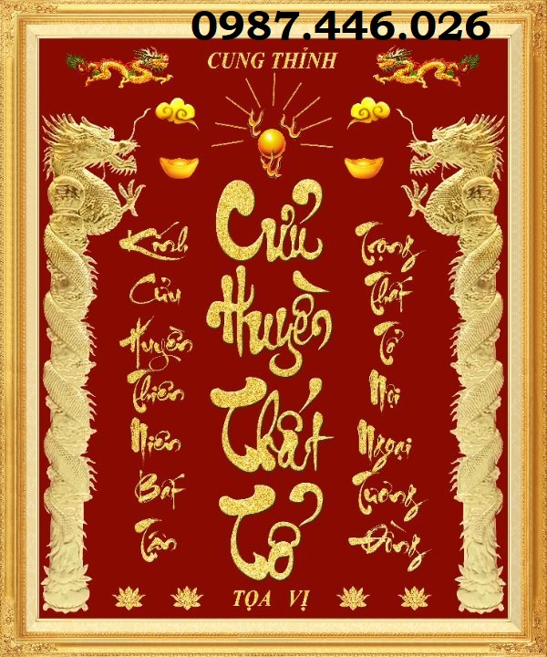 Gạch tranh tường ốp ban thờ HP98272