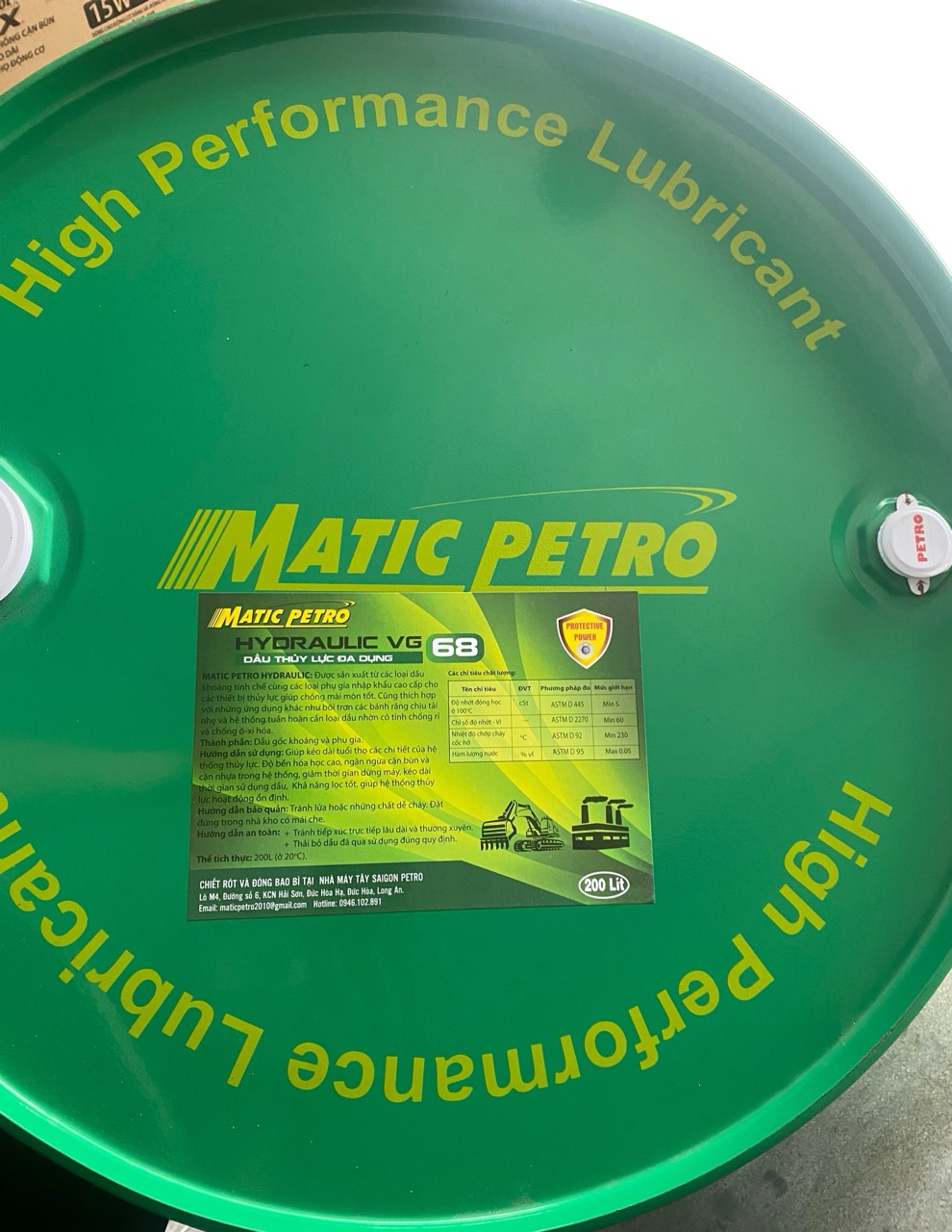 Nhớt 10, Dầu thủy lực cho Máy Ép Nhựa, Máy Ép Nhôm tại TPHCM.