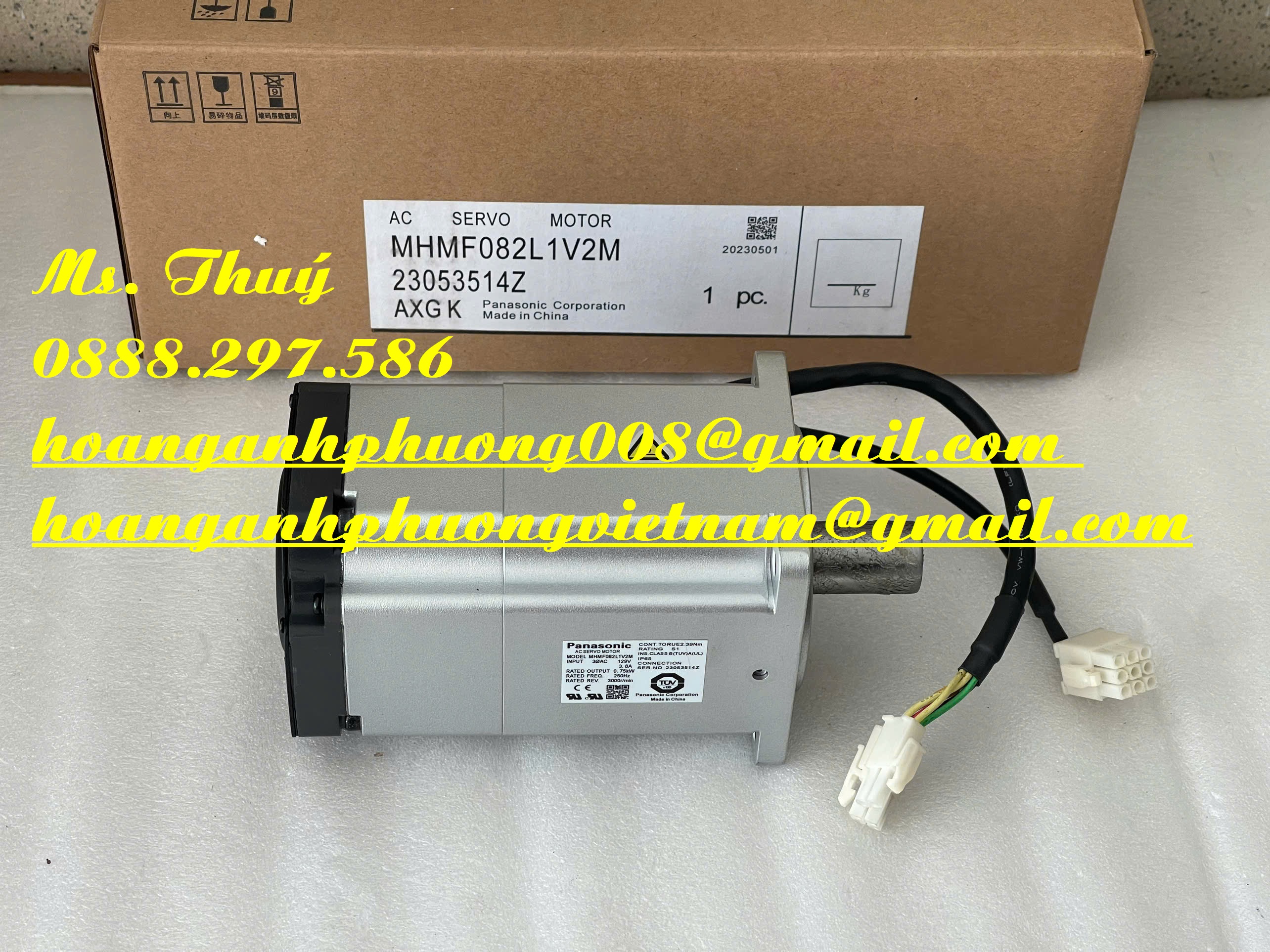 Hàng cao cấp - Động cơ Panasonic MHMF082L1V2M mới 100%