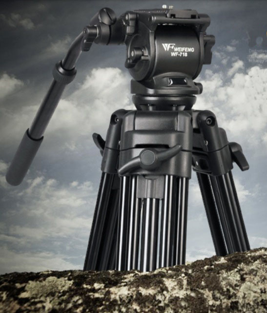 Tripod chuyên nghiệp WF718 dành cho ống nhòm, máy quay phim