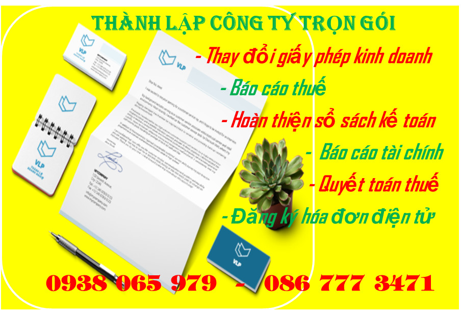 Dịch vụ thành lập công ty - Báo cáo thuế
