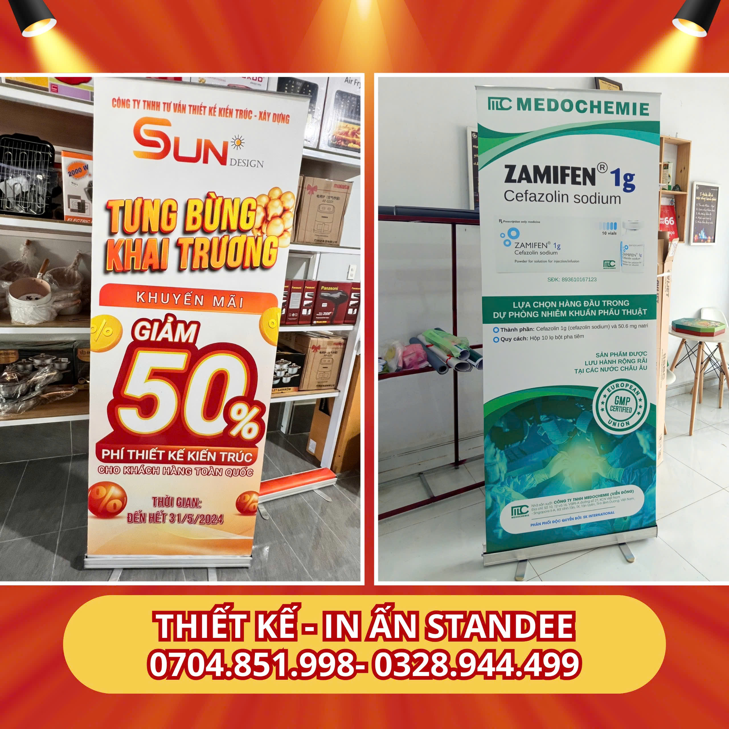 in standee cần thơ