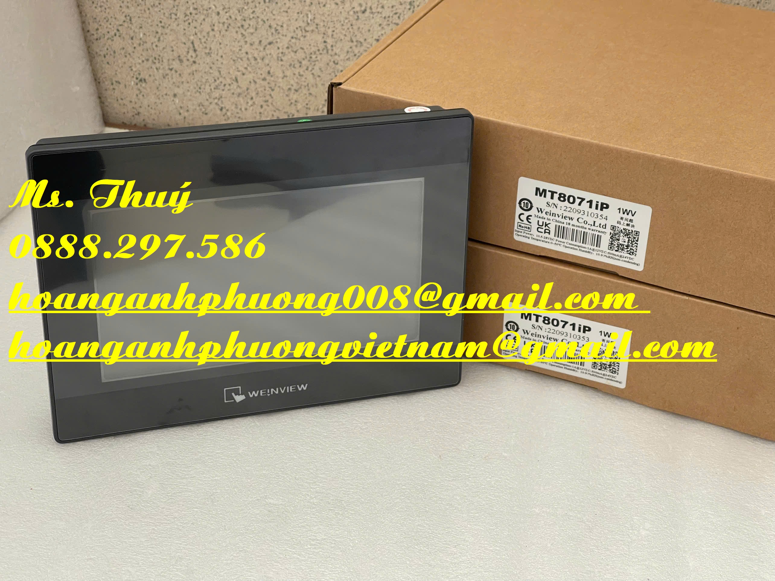 Màn hình 7 inch Weintek MT8071iP - TB công nghiệp chính hãng