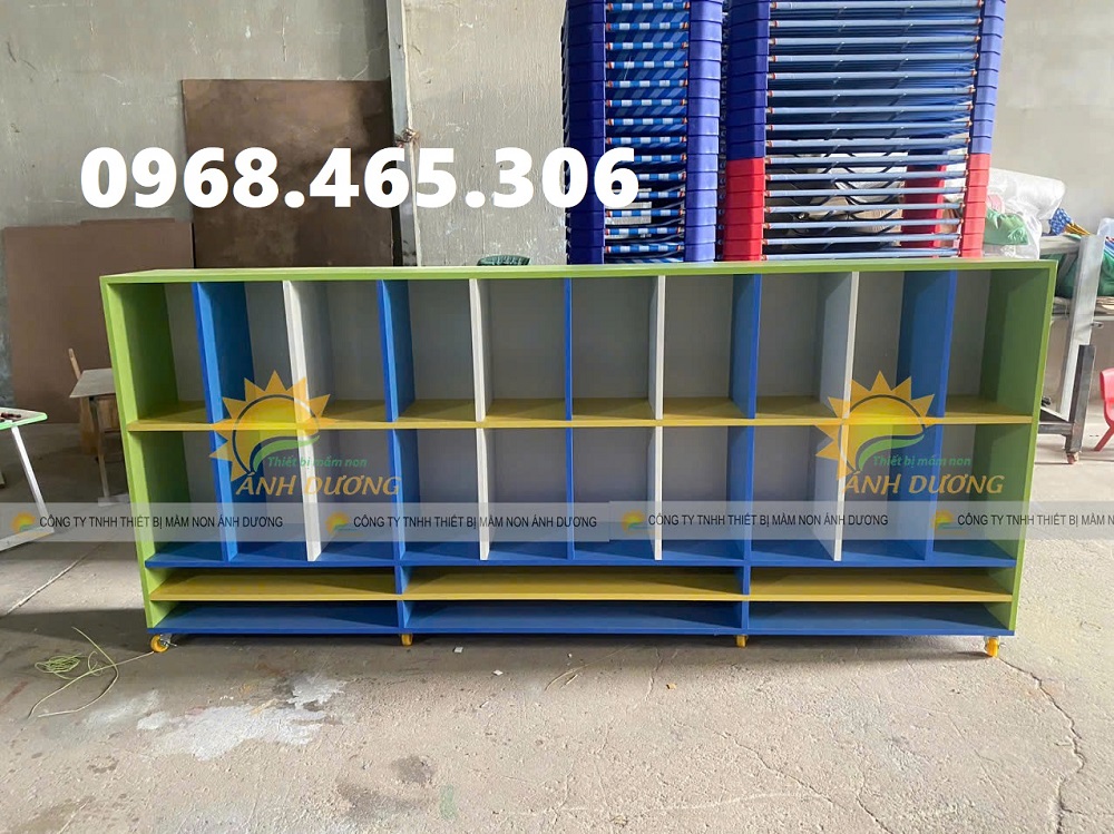 Tủ đựng cặp balo mầm non, tủ cặp mầm non mẫu giáo