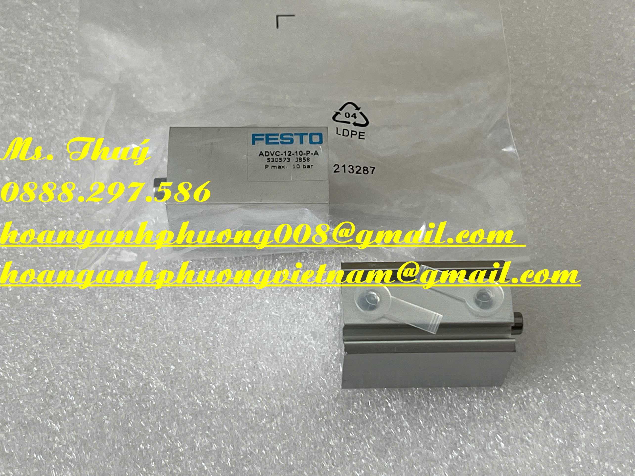 Xi lanh khí Festo ADVC-12-10-P-A - Nhỏ gọn - Chất lượng