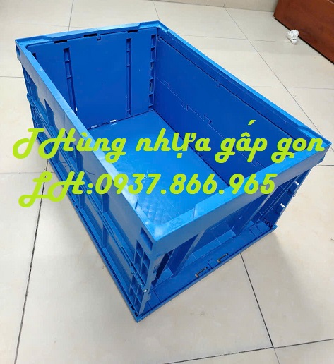 Thùng nhựa gấp gọn thông minh, khay nhựa gập, thùng nhựa gấp tiết kiệ