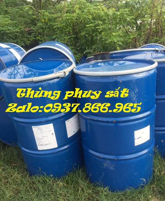 Phuy sắt, thùng phuy sắt cũ, bán phuy sắt tại Hà Nội, phuy nắp mở cũ