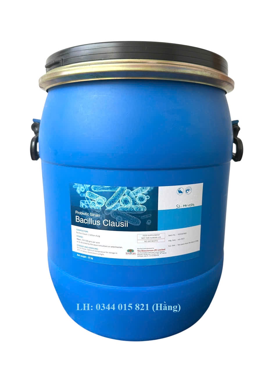 Men vi sinh Baicllus Clausii, cân bằng đường ruột cho tôm cá