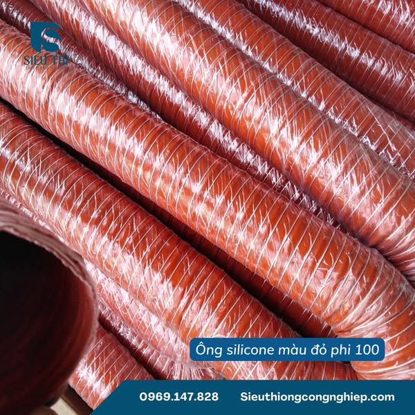 ỐNG SILICONE MÀU ĐỎ PHI 100 SẴN HÀNG TẠI HÀ NỘI