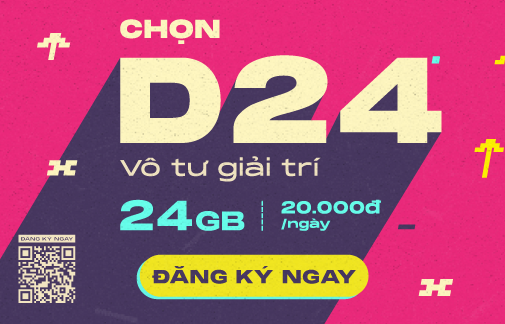 Gói D24 MobiFone có 24GB data tốc độ cao mỗi ngày chỉ 20K