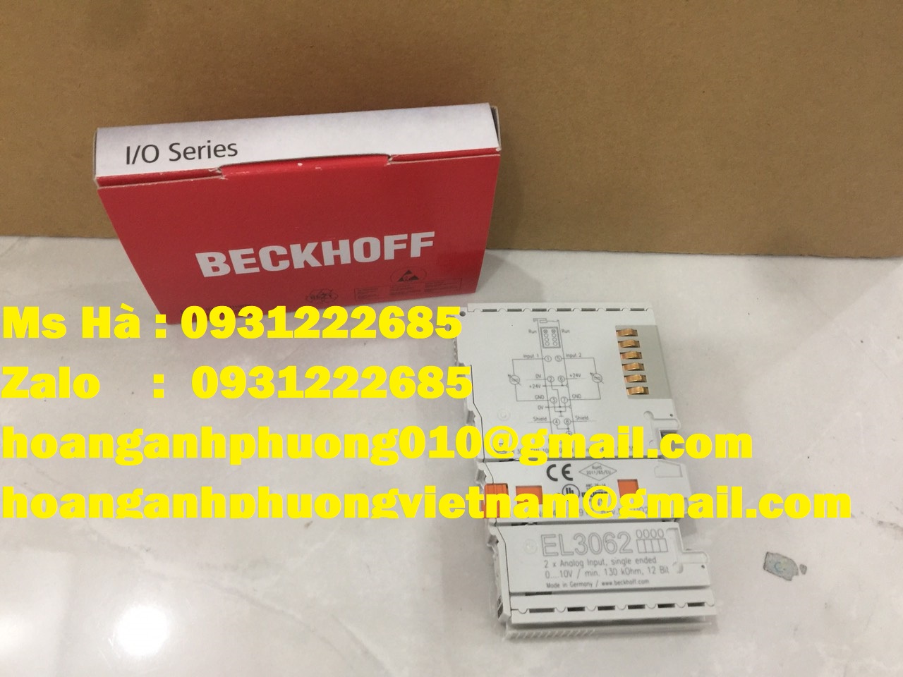 Nhập mới mô đun đầu vào EL3062 beckhoff độ phân giải cao