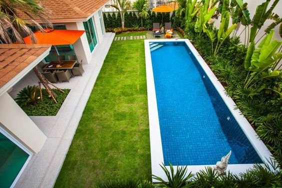 Thiết kế sân vườn có bể bơi đẹp giá rẻ ở Đồng Nai, TPHCM,Vũng Tàu