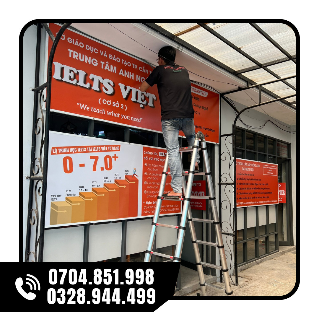 thi công bảng hiệu - backdrop