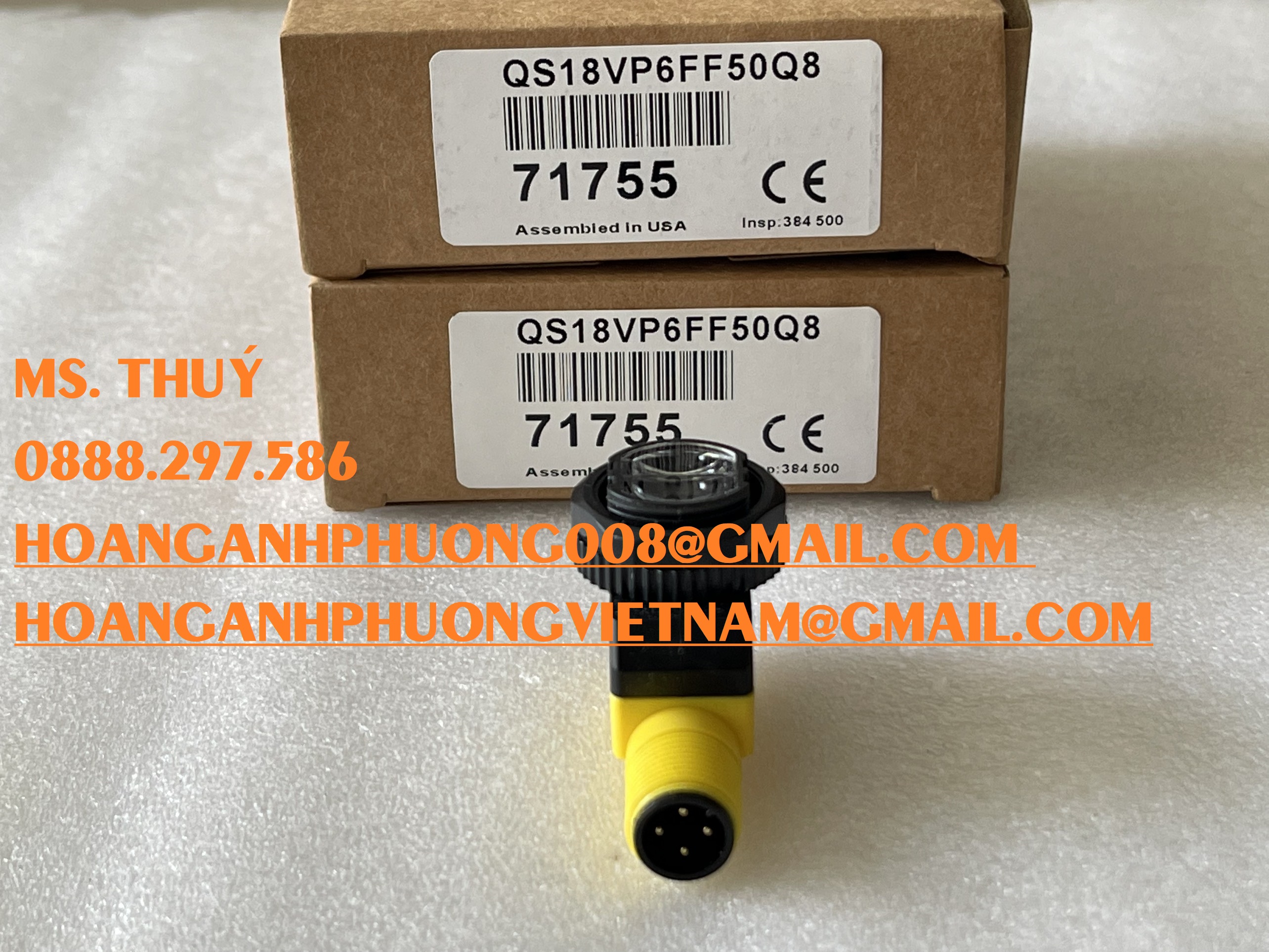 Cảm biến quang Banner QS18VP6FF50Q8 - Giao hàng toàn quốc