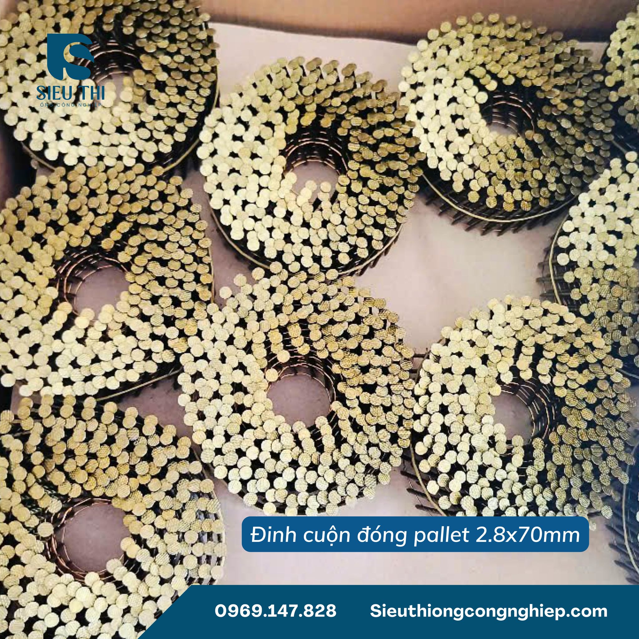 BÁO GIÁ ĐINH CUỘN ĐÓNG PALLET 2.8X70MM CHẤT LƯỢNG TỐT TẠI HÀ NỘI