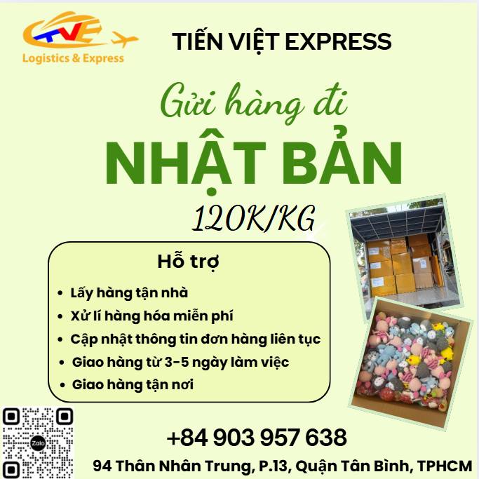 Gửi hàng đi Nhật Bản  - Tiến Việt Express