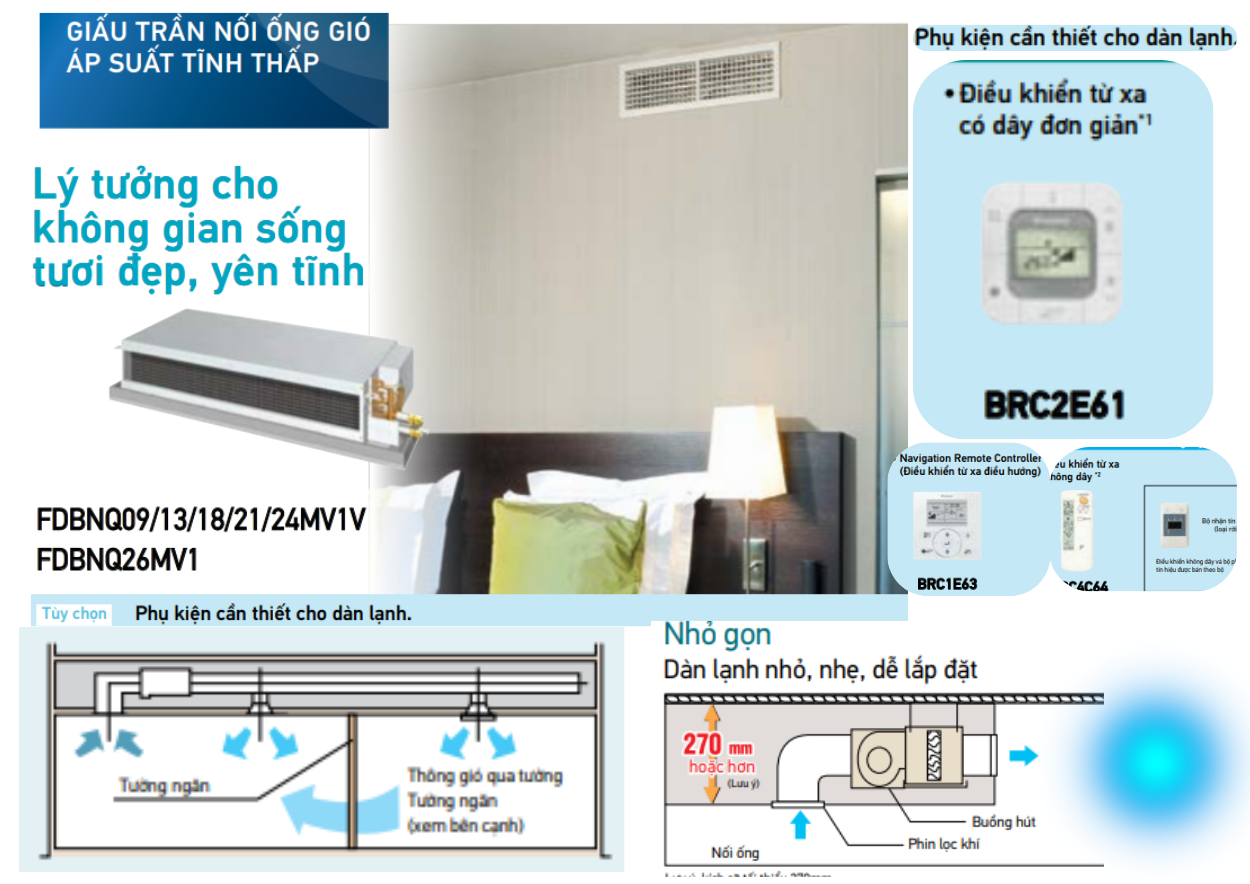Mua máy lạnh giấu trần ống gió Daikin giá rẻ – Bảo hành chính hãng
