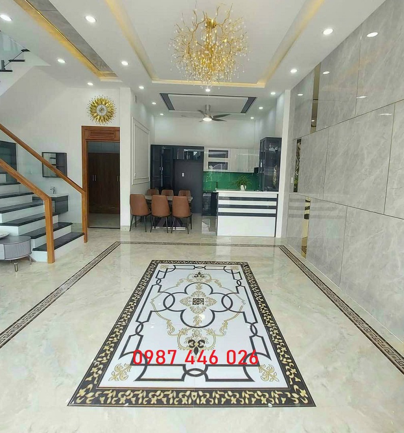 Thảm gạch phòng khách, gạch trang trí nền