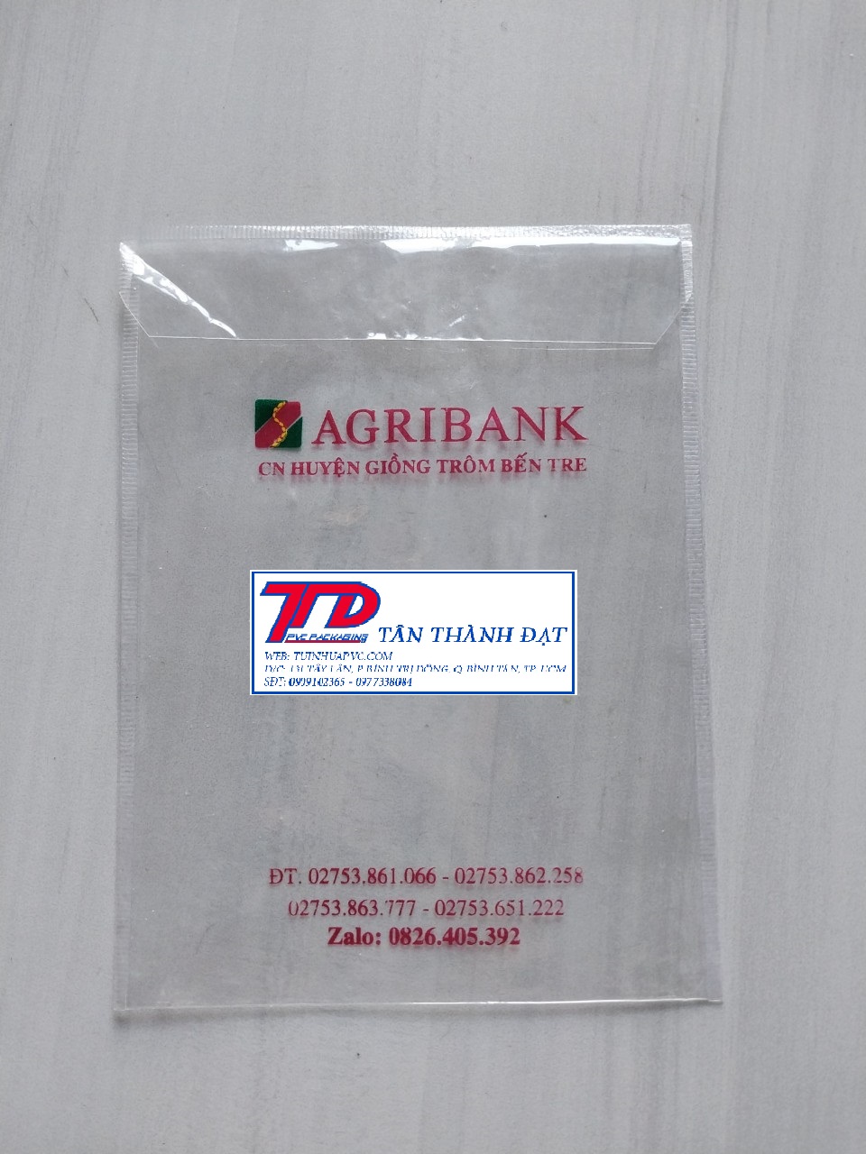 SẢN XUẤT CUNG CẤP TÚI NHỰA ĐỰNG THẺ ATM, CĂN CƯỚC, THẺ XE...