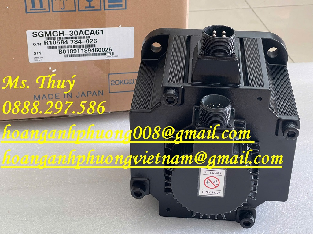 Chuyên hàng Yaskawa nhập khẩu SGMGH-30ACA61 - Động cơ chính hãng