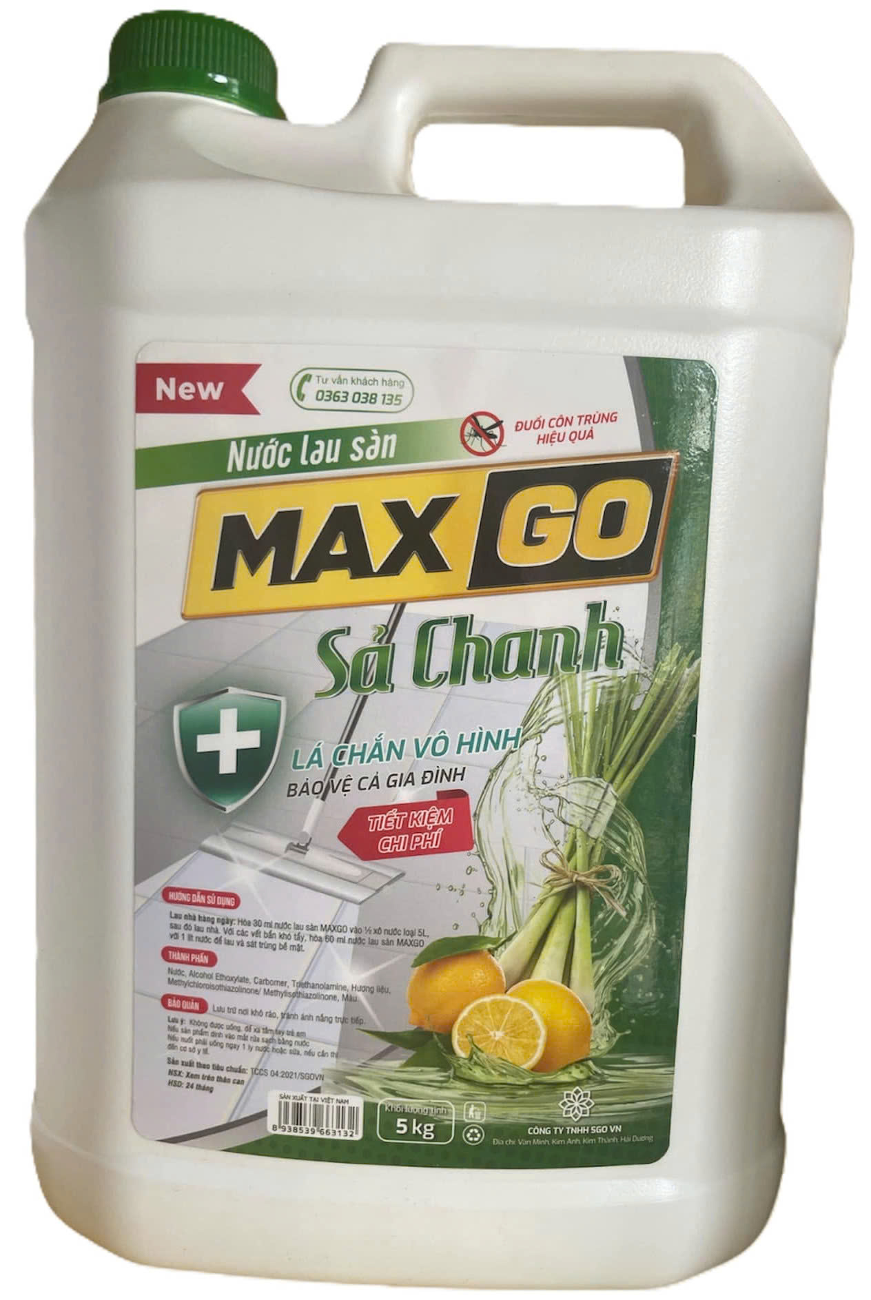 Nước lau sàn MAXGO với công thức làm sạch hiệu quả