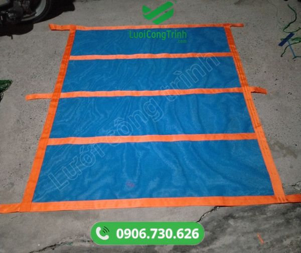 Lưới công trình nhận gia công lưới PVC may viền bấm khuy