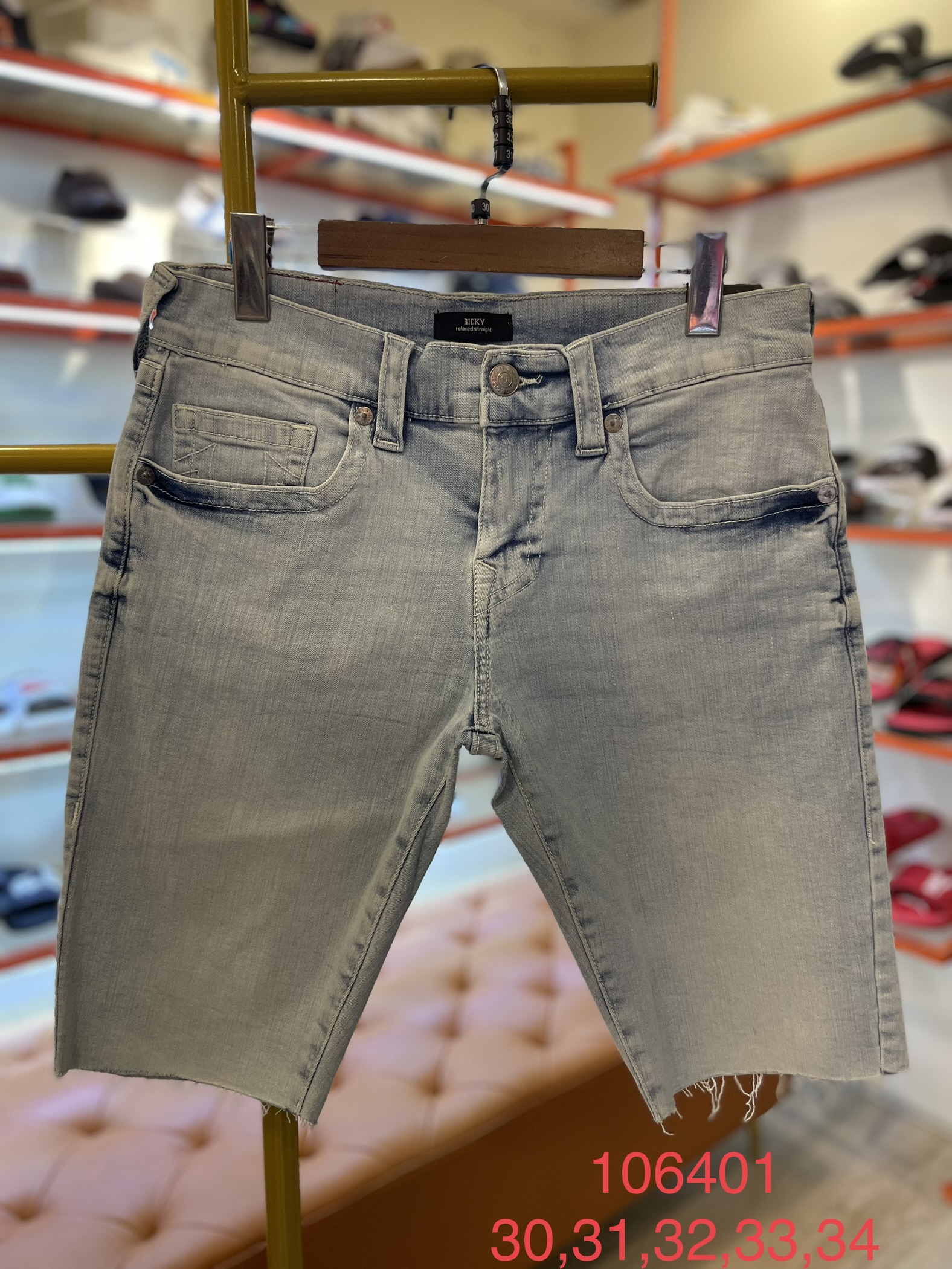 Quần short jeans địa True Religion chính hãng