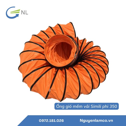 ƯU ĐIỂM VÀ CÔNG DỤNG CỦA ỐNG GIÓ MỀM VẢI SIMILI PHI 350 TẠI NGUYÊN LÂM COMPANY