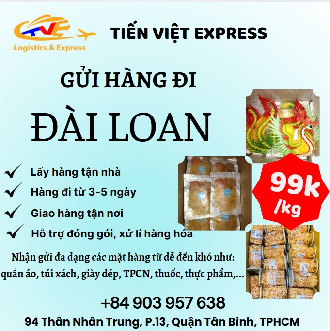 Gửi hàng đi Đài Loan - Tiến Việt Express