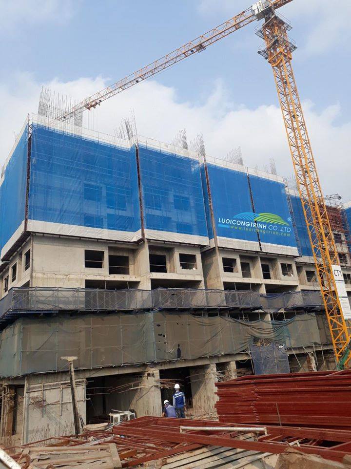 Lưới bao che xây dựng, lưới chắn bụi công trình