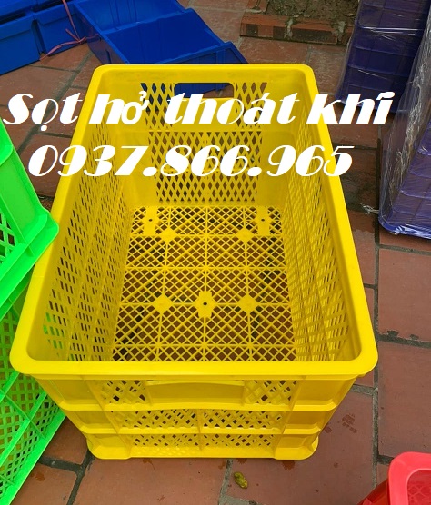 Sọt có bánh xe, song hở kéo hàng, sóng nhựa, sọt nhựa, sọt công nghiê