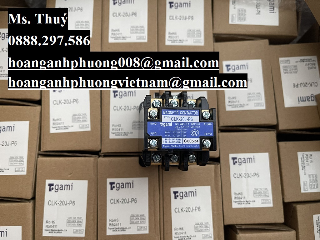 Contactor Togami CLK-20J-P6 220V - Nhập số lượng lớn, giá ưu đãi