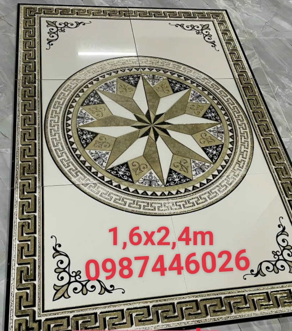 Gạch thảm nền gạch 1m6x2m4 HP07392