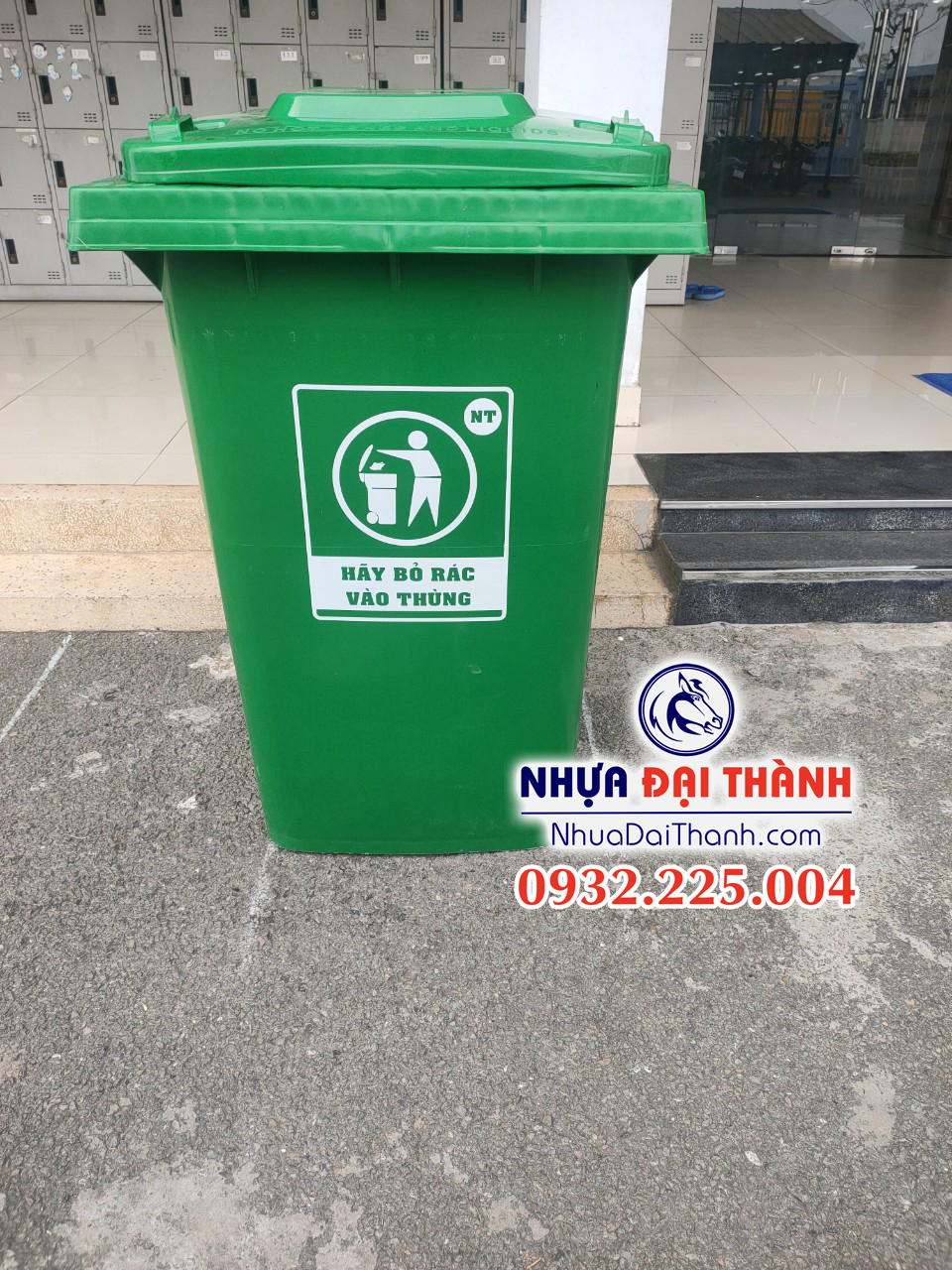 Thùng rác nhựa 360 lít HDPE nguyên sinh Chất lượng