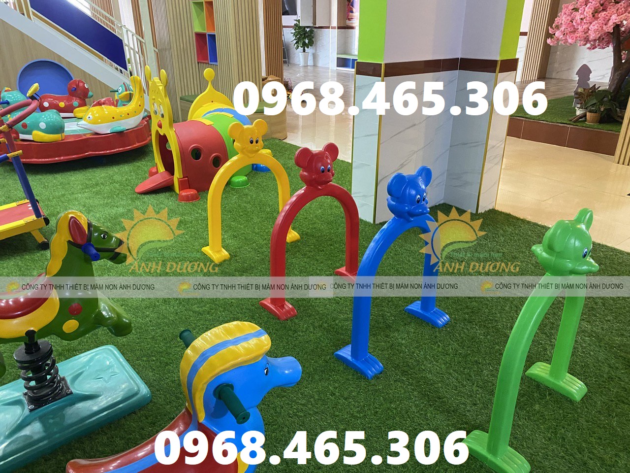 Cung chui nhựa mầm non, cổng chui mầm non bằng nhựa