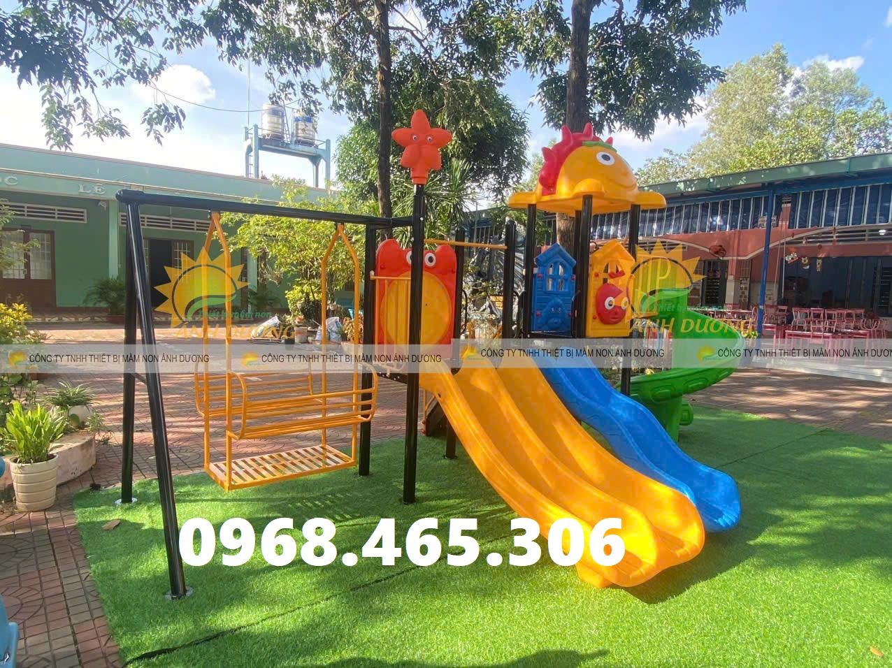 Thang leo xích đu cầu trượt trẻ em nhập khẩu