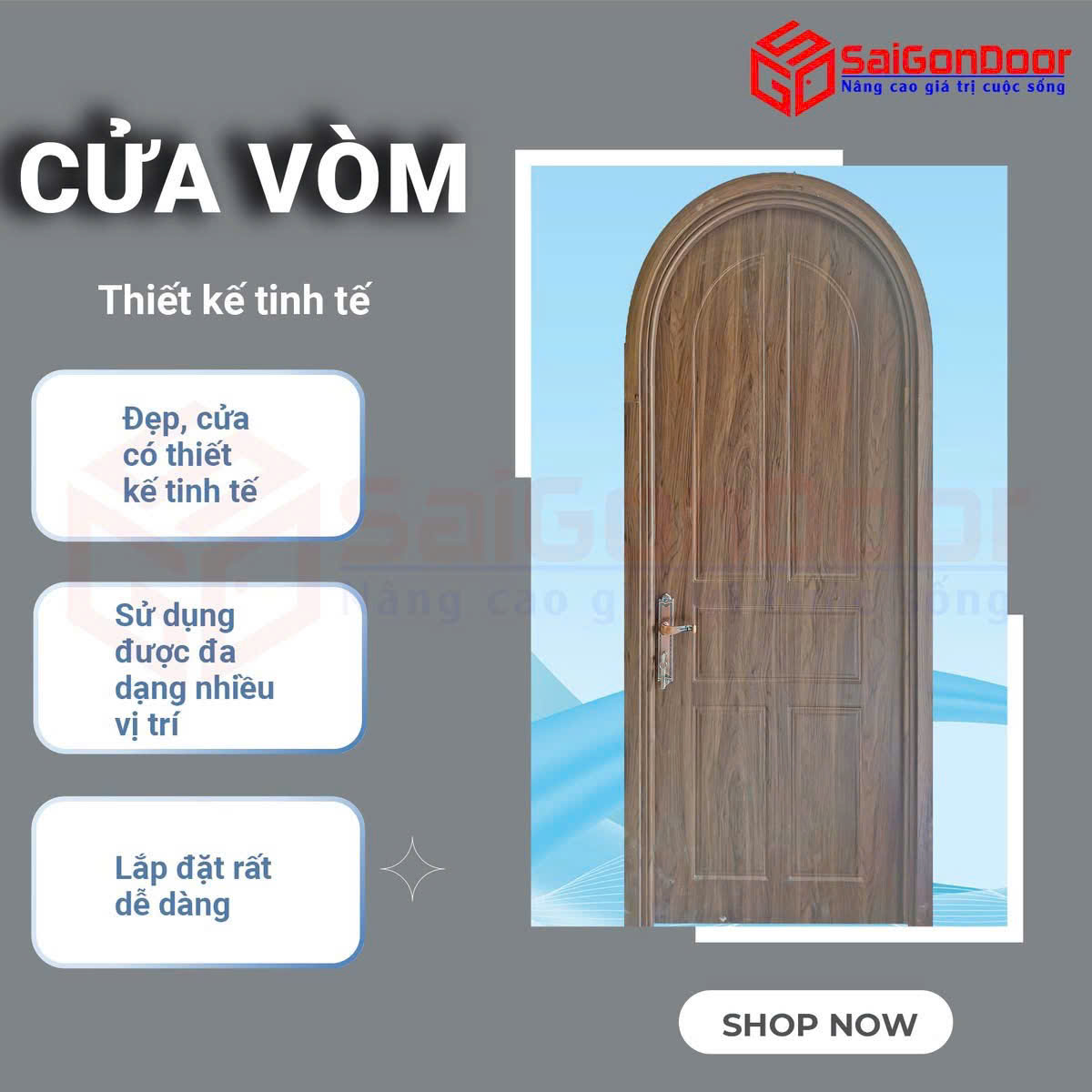 Cửa Vòm Giả Gỗ: Nét Đẹp Cổ Điển Hoài Cổ Trong Không Gian Hiện Đại