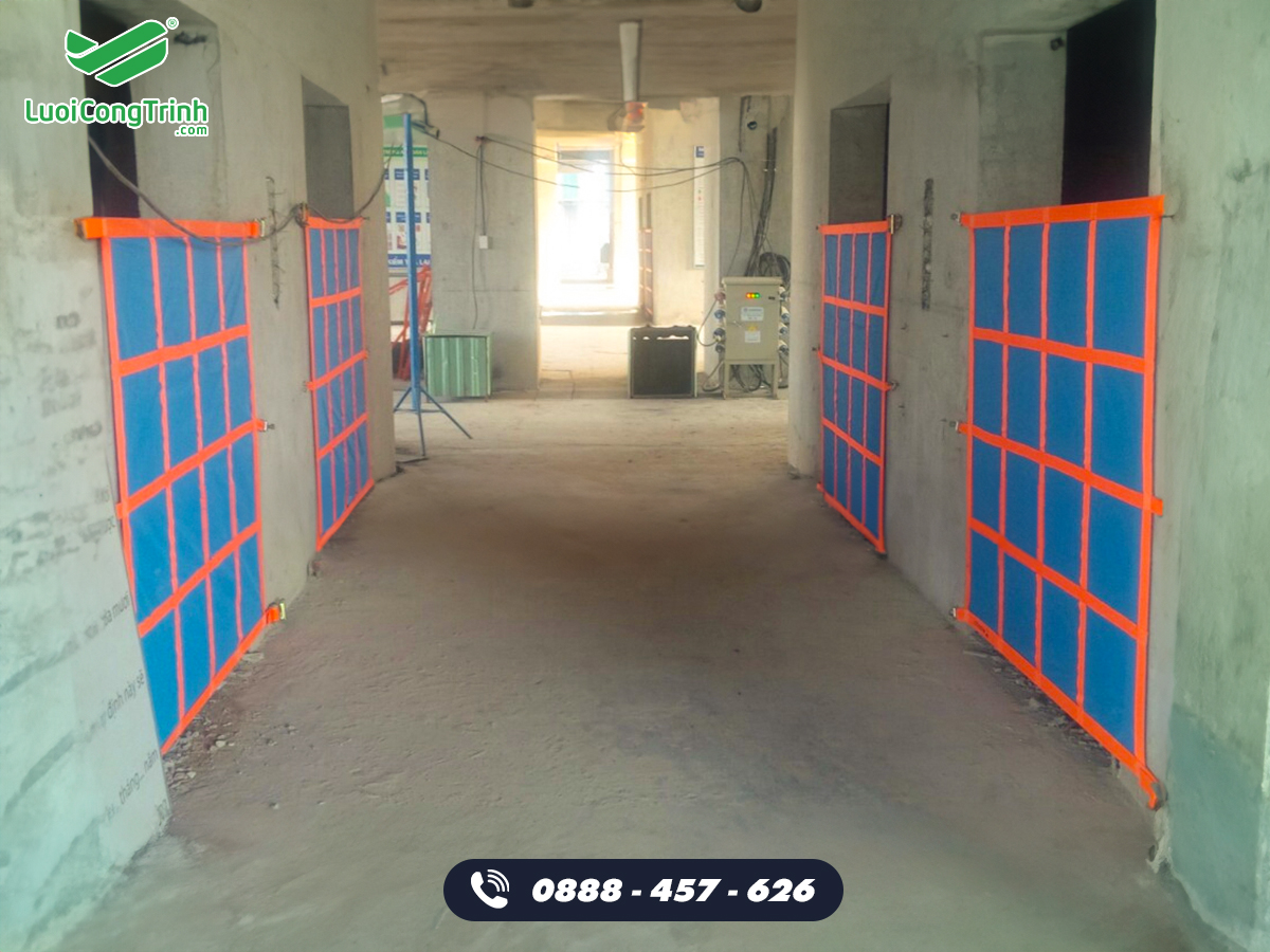 Lưới chắn cửa thang máy, chắn lan can an toàn tuyệt đối