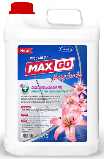 Nước Lau Sàn MaxGO hoa ly 9,5 kg