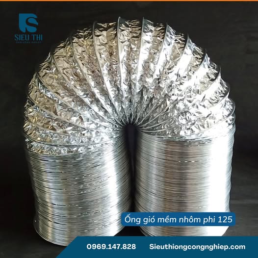 ỐNG GIÓ MỀM NHÔM PHI 125 CHÍNH HÃNG GIÁ TỐT SẴN SỐ LƯỢNG LỚN TẠI HÀ NỘI