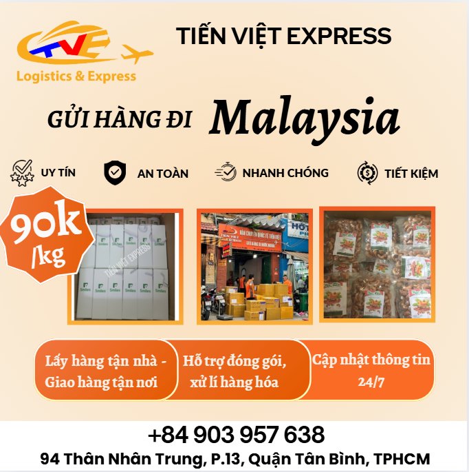 Gửi hàng đi Malaysia - Tiến Việt Express